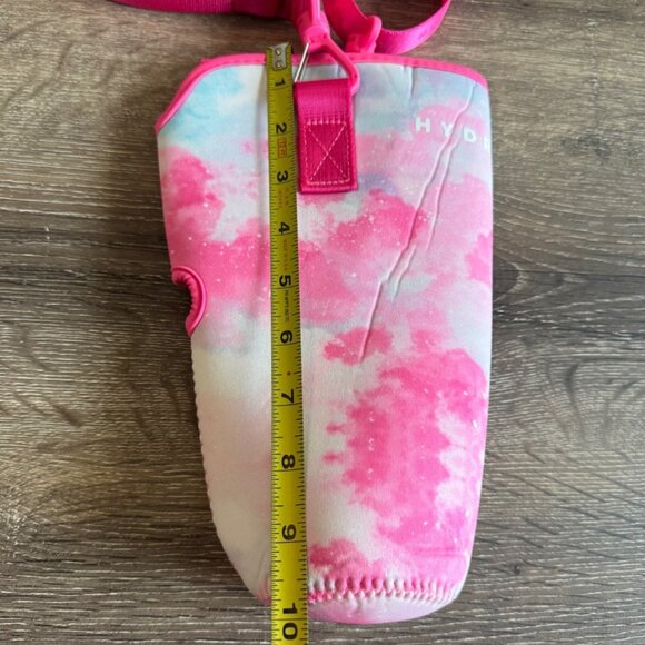 Hydro Jug Pink Tone Tie Dye Classic Bottle/Jug Insulated Sleeve with Strap - Picture 7 of 8
